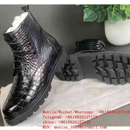 Тайские Мужские Ботинки Из Крокодиловой Кожи Baykonyr