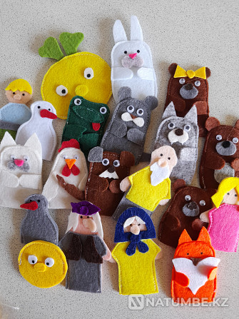 Киізден жасалған балалар ертегілерінің кейіпкерлері  Алматы - изображение 1