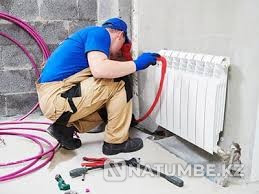 Battery installation, heating radiator repair Almaty - photo 1