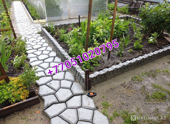 Forms for the garden path. garden dorpo Almaty - photo 8