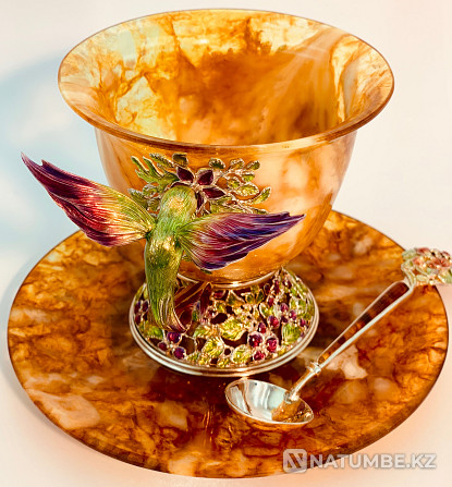 Cup "hummingbird" from amber Moscow - photo 1