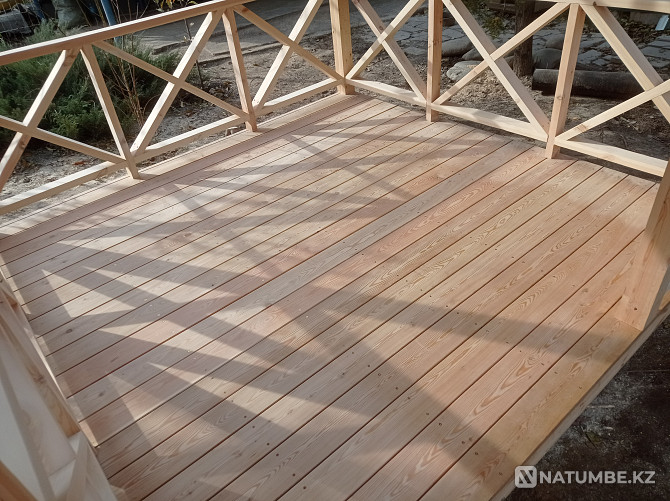 Installation of a terrace made of natural wood Almaty - photo 4