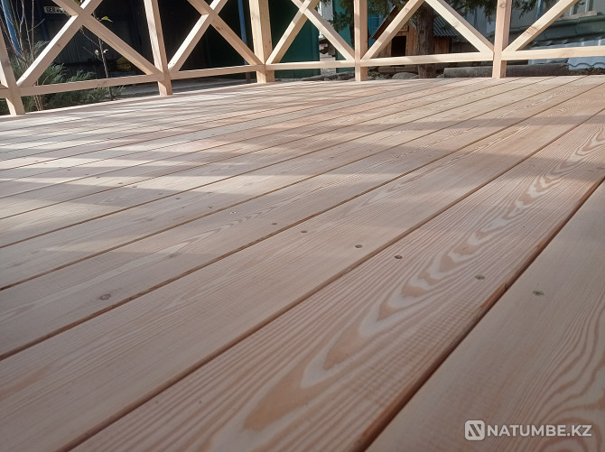 Installation of a terrace made of natural wood Almaty - photo 1