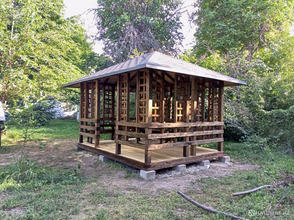 Wooden gazebos to order Almaty - photo 5