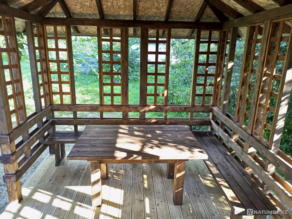 Wooden gazebos to order Almaty - photo 4
