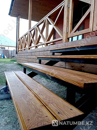 Terrace to the house made of natural wood, m Almaty - photo 3