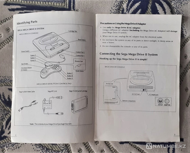 Sega Mega Drive 2. Нұсқаулық. 1994 ж  Қостанай  - изображение 3