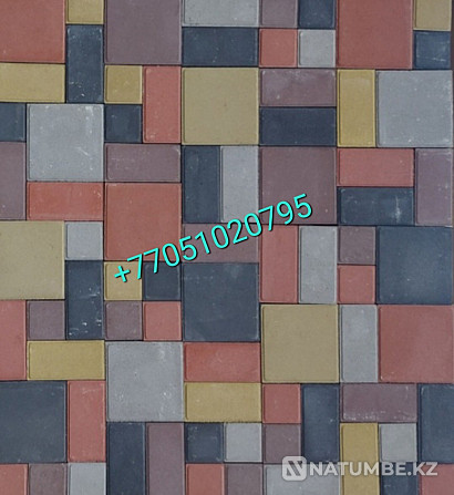 Кубик+квадрат брусчатка прессованная Алматы - изображение 4