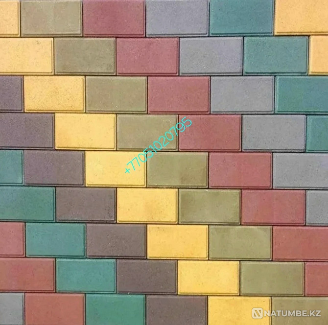 Кубик+квадрат брусчатка прессованная Алматы - изображение 2