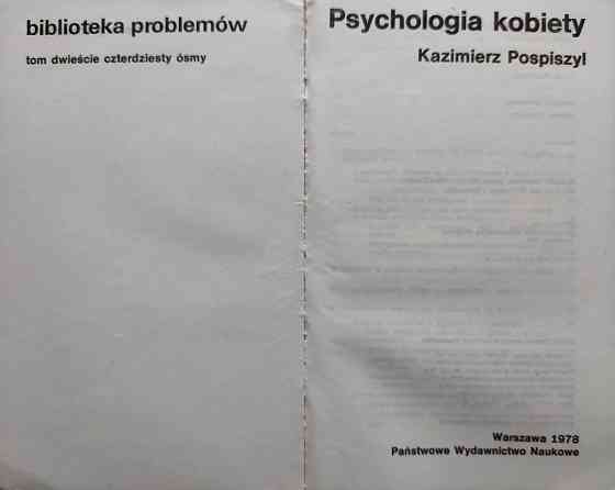 Psychologia kobiety Kazimierz Pospiszil Almaty