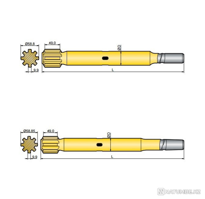 Shank analog Sandvik/tamrock Hl 500 Astana - photo 1