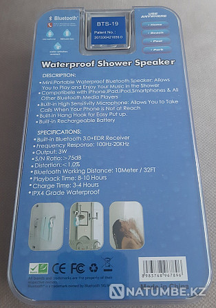 Bluetooth speaker with radio for shower Almaty - photo 2