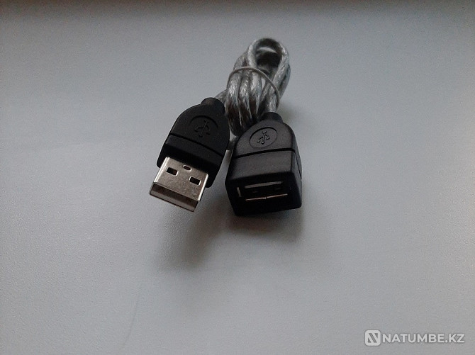 Жаңа USB ұзартқыш кабелі (ер-әйел)  Алматы - изображение 1