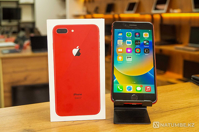 Iphone 8 Plus. 64 Gb. Красный. Рассрочка 0-0-12. Гарантия Алматы - изображение 1