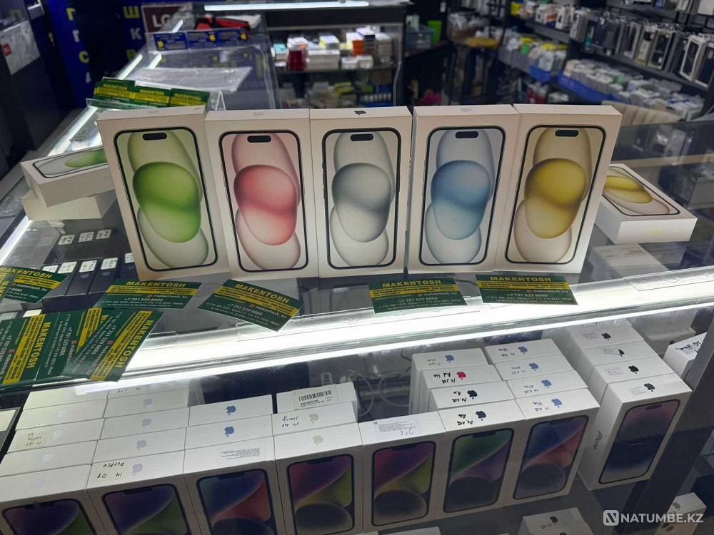 Apple iPhone 15 128g black айфон 15 128г черный акция айфон 15 Алматы - изображение 3