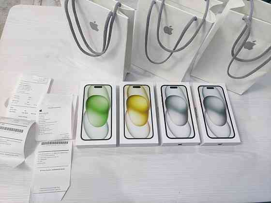 iPhone 15 256Gb черный; желтый; зеленый. Алматы