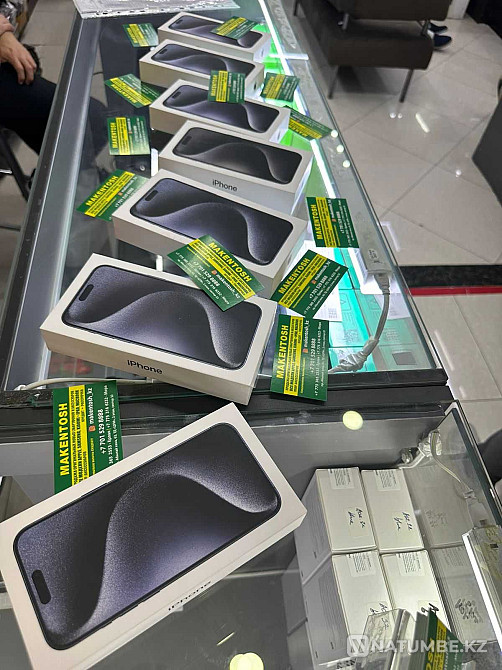 Айфон 15 про 128 серебристый iPhone 15 pro 128 silver айфон 15 128гб Алматы - изображение 1