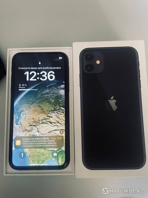 Iphone 11 64 gb 100%akb Алматы - изображение 2