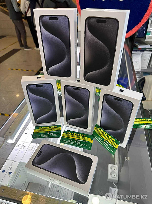 Айфон 15 про 256гб золотистый iPhone 15 pro 256gb gold Акция в алматы Алматы - изображение 1