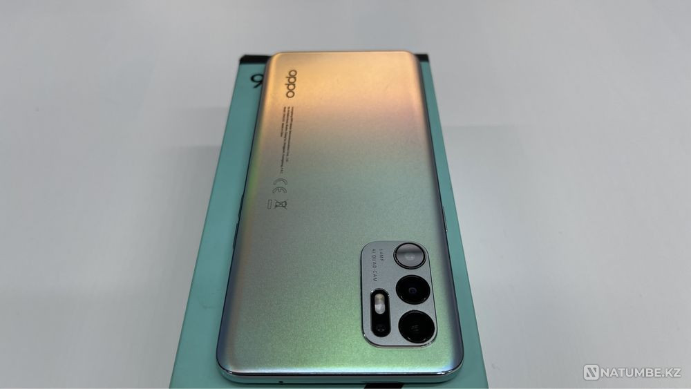 Smartphone OPPO Reno 6 8/128GB Aurora + Free delivery within the city! Almaty - photo 2
