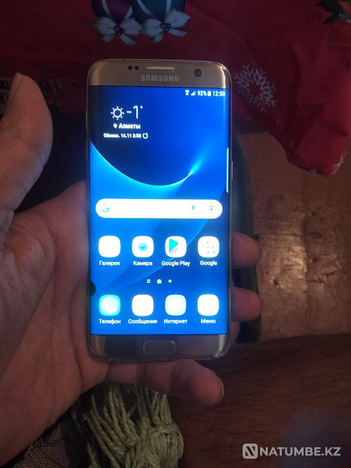 Selling a Samsung S7 Edge 2018 smartphone. Delivery possible! Almaty - photo 1