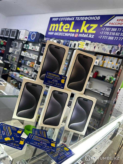 Айфон 15 про макс 128гб золотистый iPhone 15 pro 128 gold айфон 13 128 Алматы - изображение 3