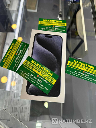 Apple iPhone 15 Pro 512Gb Natural Titanium самые низкие цены акция Алматы - изображение 1
