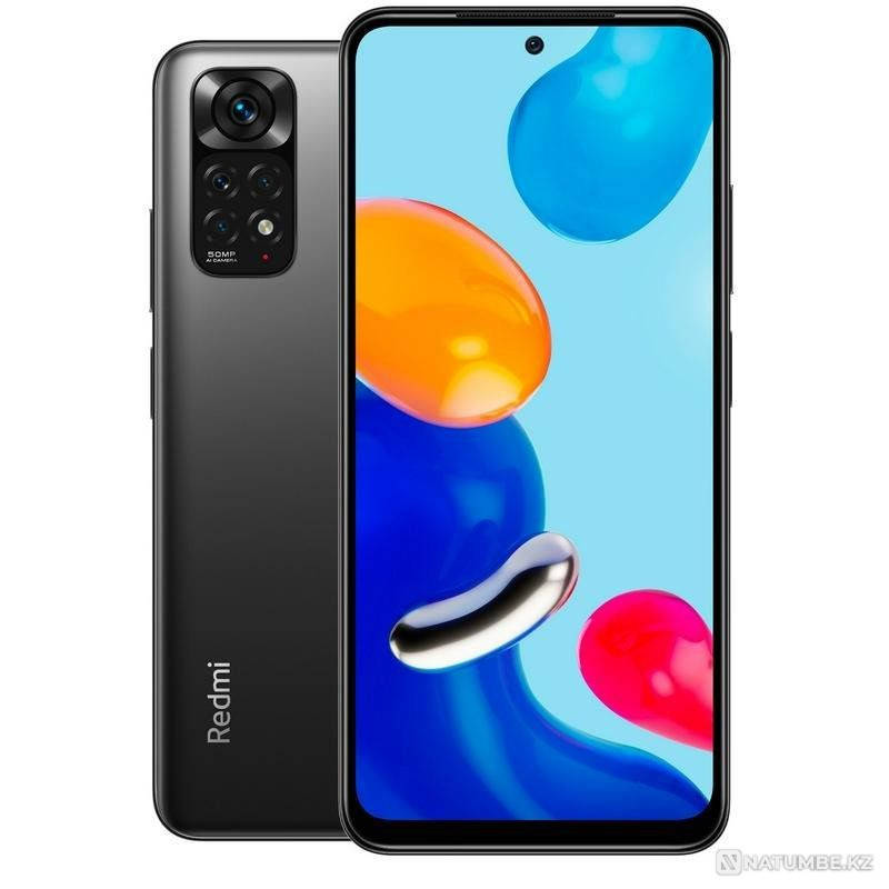Продам Xiaomi Redmi Note 11 Graphite Gray 4/64 б/у разбит экран Алматы - изображение 4