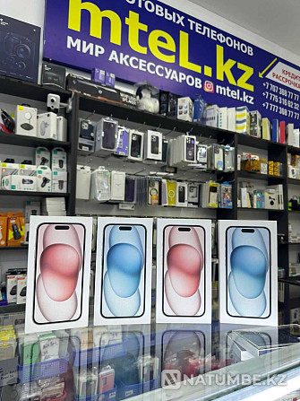 Смартфон Apple iPhone 15 128Gb Space Black оптовые цены акция Алматы - изображение 1