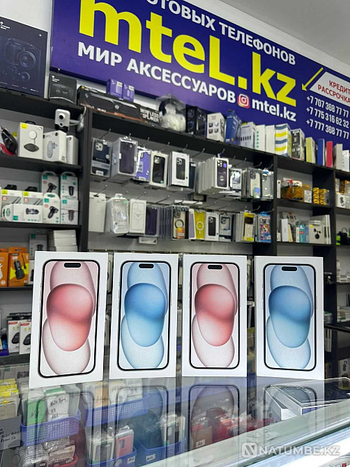 Смартфон Apple iPhone 15 128Gb Space Black оптовые цены акция Алматы - изображение 1