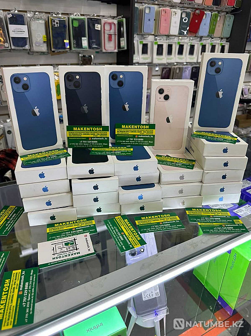 iPhone 13 DS 256Gb Blue айфон 13 128гб самая низкая оптовая цена акция Алматы - изображение 3