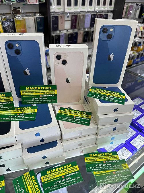 iPhone 13 DS 256Gb Blue айфон 13 128гб самая низкая оптовая цена акция Алматы - изображение 1