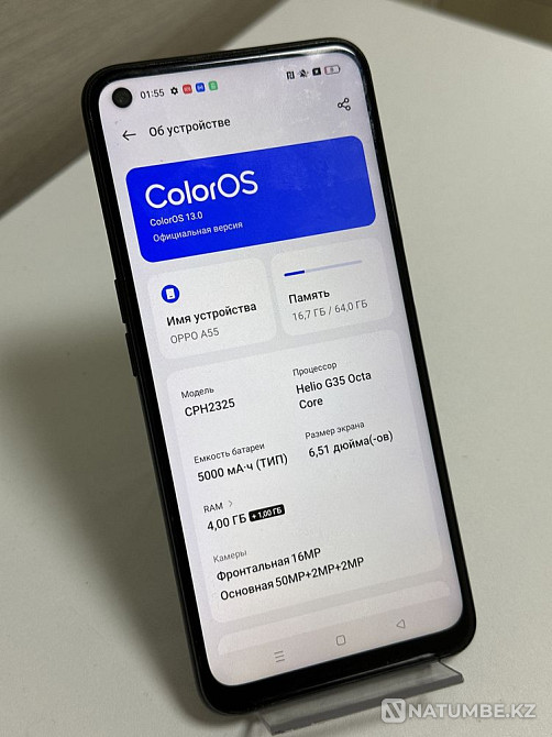Oppo A55 smartphone Almaty - photo 3