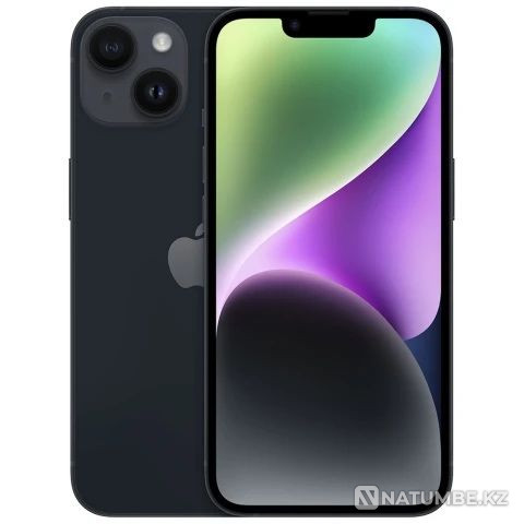 Iphone 14 Black 128гб на гарантии Алматы - изображение 1