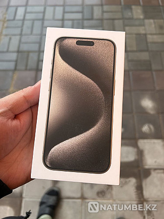 Iphone 15 pro 256gb Natural titanium (gray) Almaty - photo 1