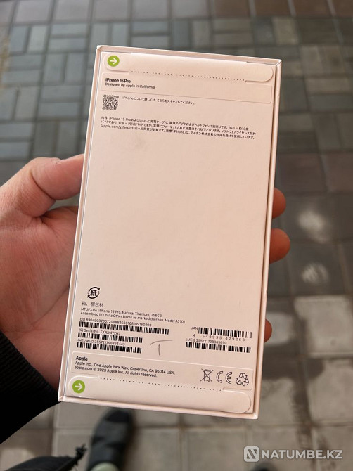 Iphone 15 pro 256gb Natural titanium (серый) Алматы - изображение 2