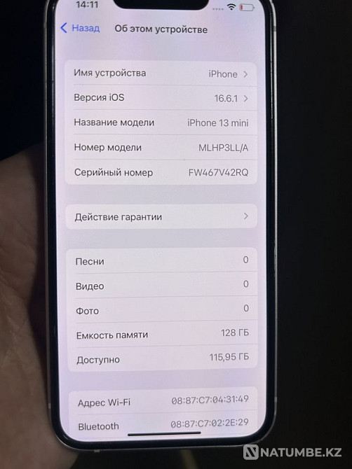 Iphone 13 mini 87акб Алматы - изображение 4
