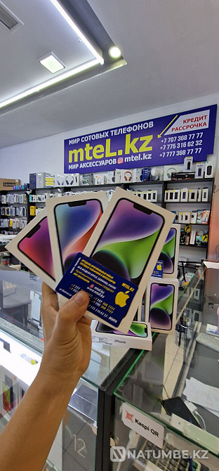 Iphone 14 256gb graphite айфон 14 256гб серый акция айфон 14 128г 512г Алматы - изображение 7