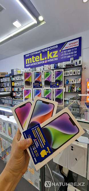 Iphone 14 256gb graphite айфон 14 256гб серый акция айфон 14 128г 512г Алматы - изображение 2