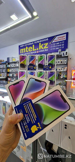 Iphone 14 256gb graphite айфон 14 256гб серый акция айфон 14 128г 512г Алматы - изображение 1