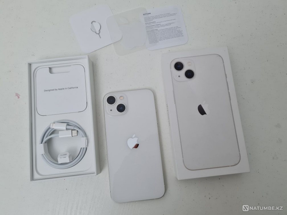 Selling Iphone 13 128 gb white akk 86% Almaty - photo 1