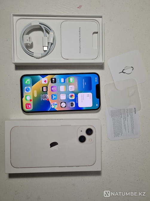 Selling Iphone 13 128 gb white akk 86% Almaty - photo 2