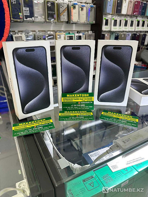 Смартфон Apple iPhone 15 Pro Max DS 512G Space Black оптовые цены 128г Алматы - изображение 2