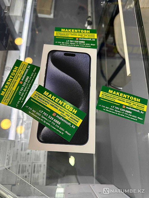 Смартфон Apple iPhone 15 Pro Max DS 512G Space Black оптовые цены 128г Алматы - изображение 1