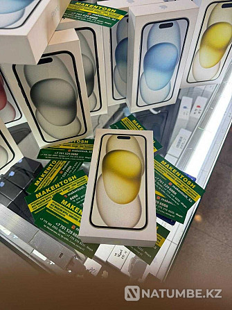 iPhone 15 128 г күміс iPhone 15 128 г күміс акциясы iPhone 15 256  Алматы - изображение 1