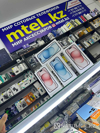 iPhone 15 256гб алтын iPhone 15 256гб алтын акция iPhone 13 128  Алматы - изображение 1