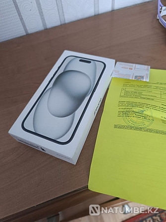 Selling new iPhone 15; 128GB; black Almaty - photo 1