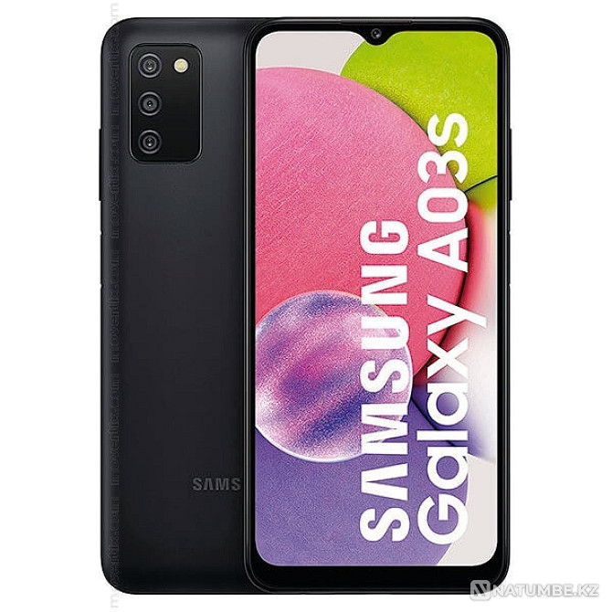 Новый - Смартфон Samsung Galaxy A03s 32GB; Black SM-A037FZKDSKZ Алматы - изображение 1