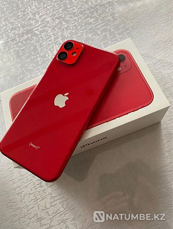 Iphone 11 қызыл 64гб  Алматы - изображение 1
