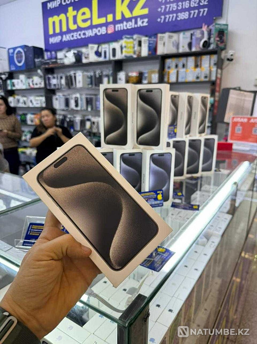 Смартфон Apple iPhone 15 Pro Max DS 128G Gold оптовые цены акция айфон Алматы - изображение 3